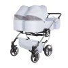 Kočárek pro dvojčata Junama DUO 78cm ECO (Barva Šedá)