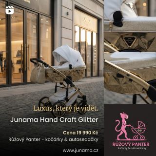 ✨ Luxus, který je vidět. A cítit při každé jízdě. ✨ Junama Hand Craft Glitter není jen kočárek. Je to designový šperk,...
