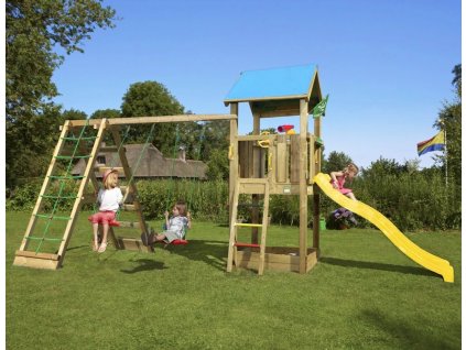 Hřiště Jungle Castle s modulem Climb Frame 2.0 kompletní sestava včetně skluzavky