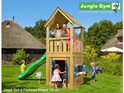 Hřiště Jungle Club s modulem Playhouse kompletní sestava včetně skluzavky