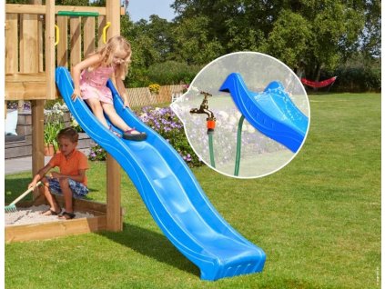 Jungle Gym skluzavka modrá krátká s přípojkou pro vodu
