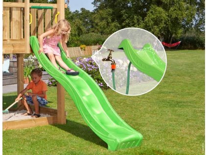 Jungle Gym skluzavka zelená krátká s přípojkou pro vodu
