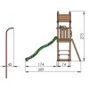 Dětské hřiště Jungle Totem kompletní sestava včetně skluzavky 11