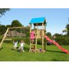 Hřiště Jungle Castle s houpačkami 2 Swing Frame 2.0 kompletní sestava včetně skluzavky