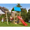 Hřiště Jungle Home s modulem 1 Swing Frame 2.0 kompletní sestava včetně skluzavky