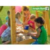 Hřiště Jungle Lodge s modulem Bridge kompletní sestava včetně skluzavky 02