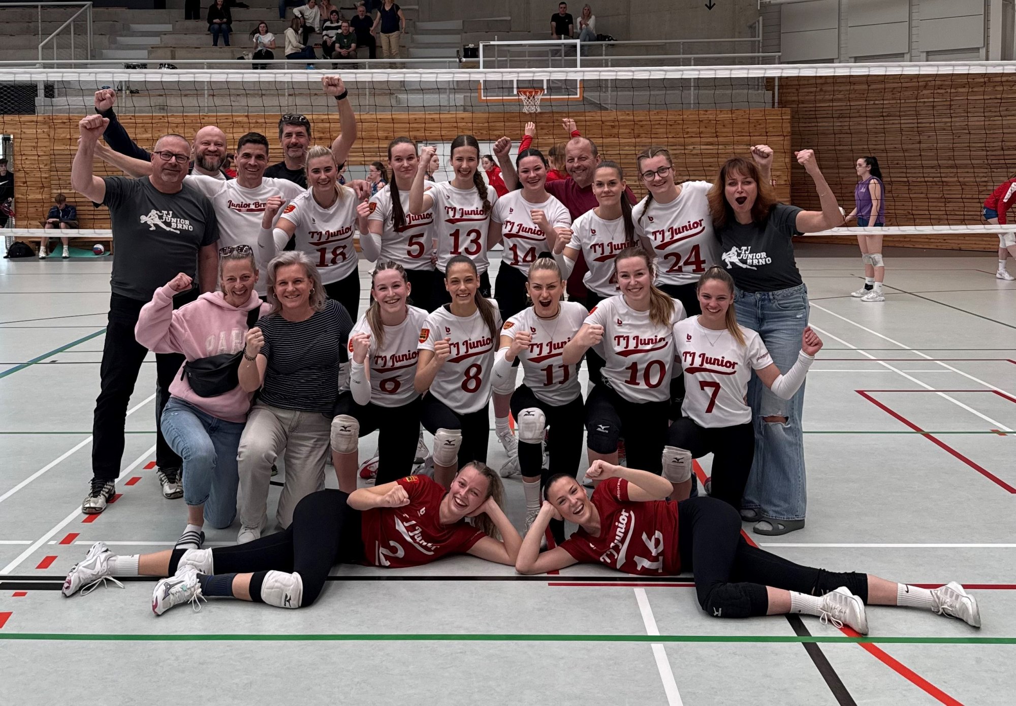 Historický postup žen Junioru Brno do 1. ligy