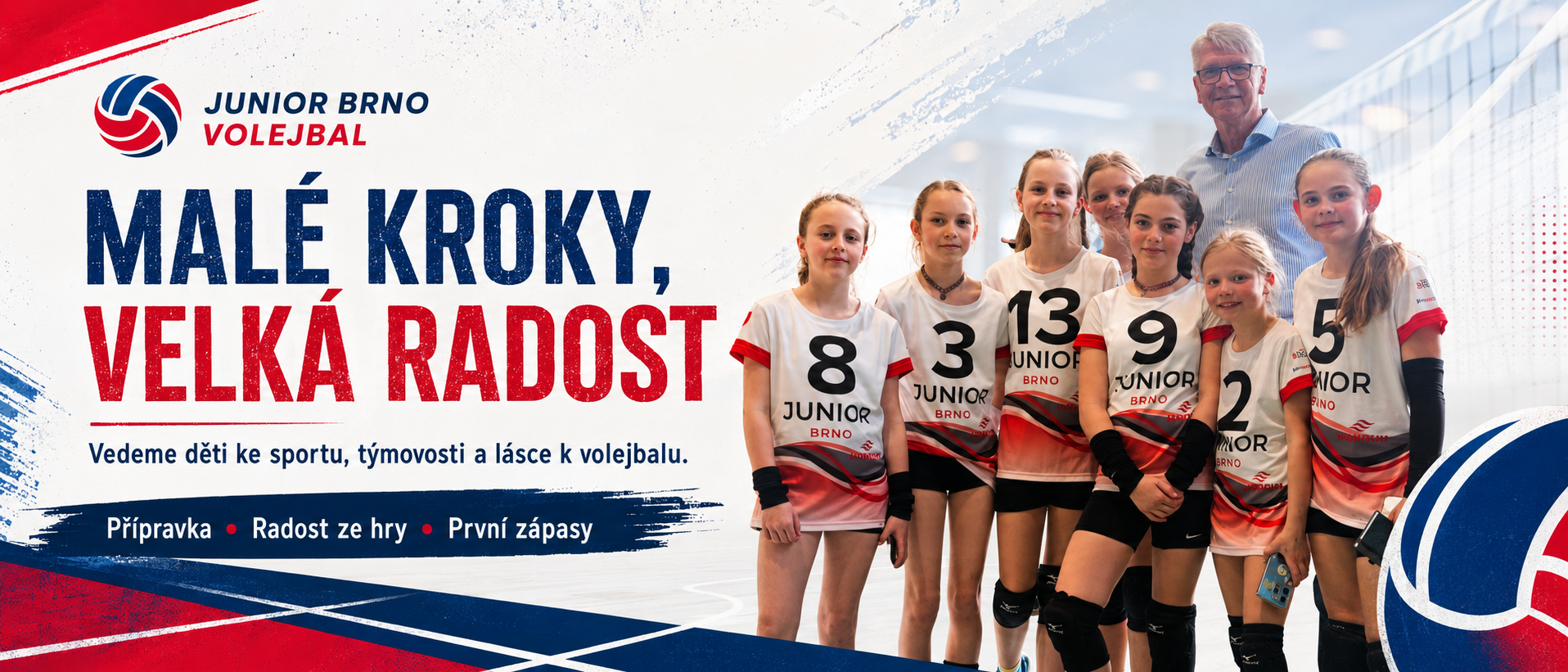 JUNIOR Brno volejbal – malé kroky, velká radost