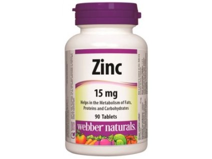 Webber Naturals Zinc 15 mg 90 tbl