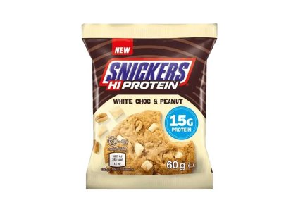 Snickers HiProtein Cookie 60 g (Příchuť bílá čokoláda-arašídy)