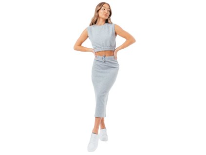 Justhype Sweat Midi Skirt Loungewear Set LABON007