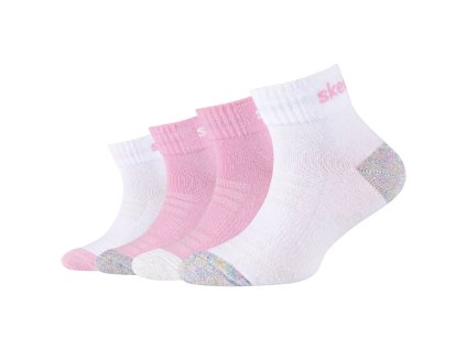 Dívčí ponožky Skechers 4 páry Mesh Ventilation Quarter SK42042-1001