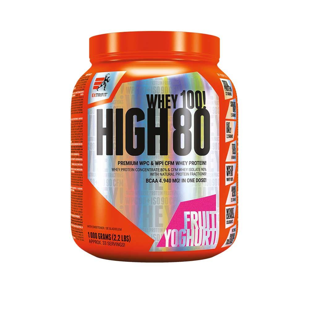 Extrifit High Whey 80 1000 g Příchuť: ovocný jogurt
