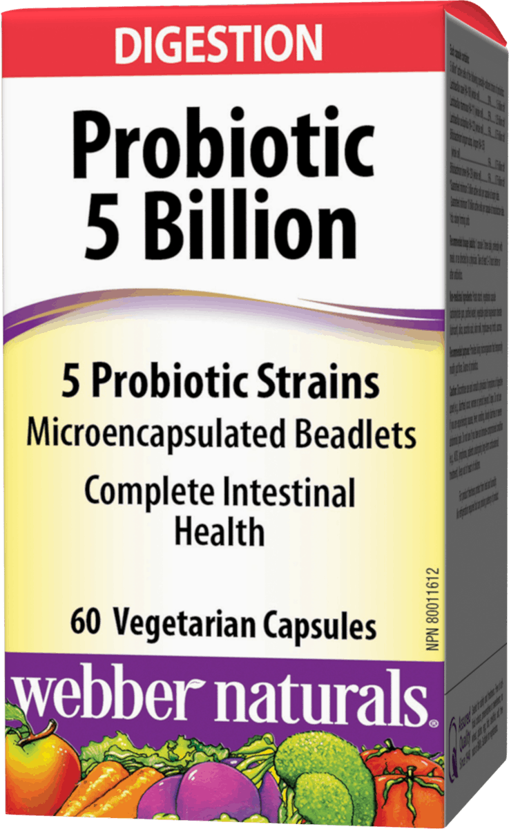 Webber Naturals Probiotic 5 Billion 60 cps