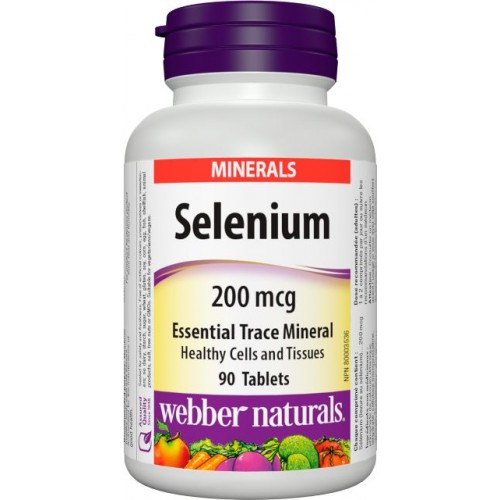 Webber Naturals Selenium 200 mcg 90 tbl