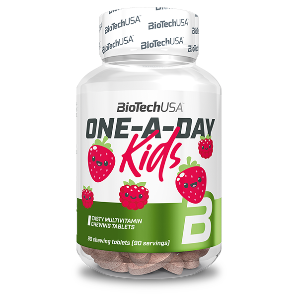 BioTech One-A-Day Kids 90 tbl strawberry raspberry