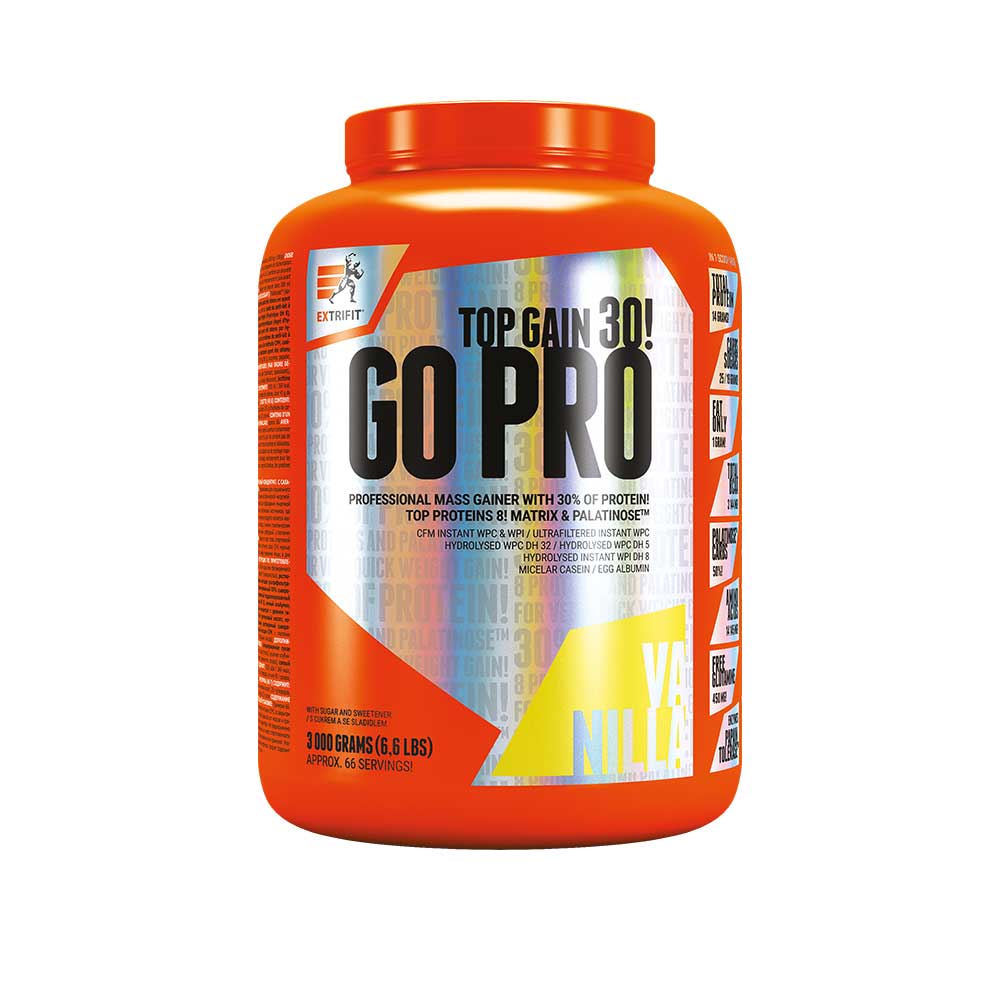 Extrifit Go Pro 30 3000 g Příchuť: vanilka