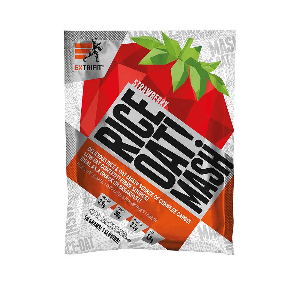 Extrifit Rice & Oat Mash 50 g - jahoda