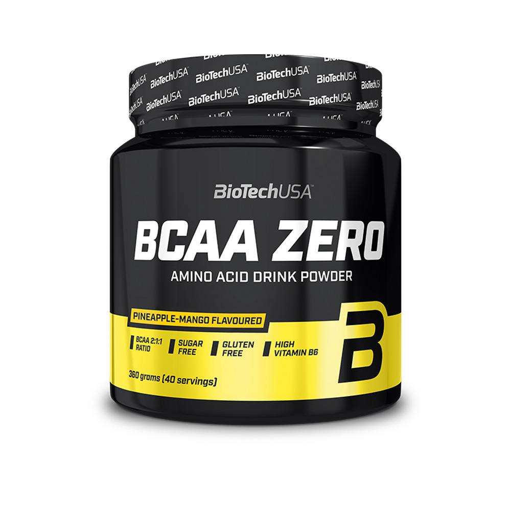 BioTech Bcaa Zero 360 g Příchuť: ananas-mango