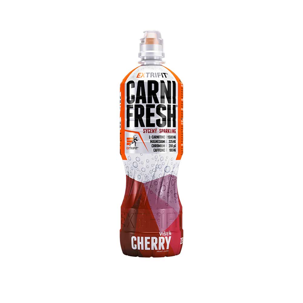 Extrifit Carnifresh Sparkling with Caffeine 850 ml Příchuť: višeň