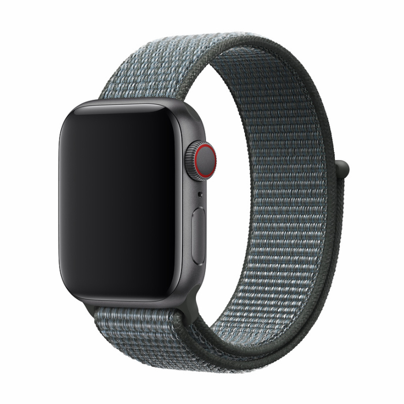 DEVIA Řemínek Apple Watch 38 / 40 / 41mm nylon storm šedý