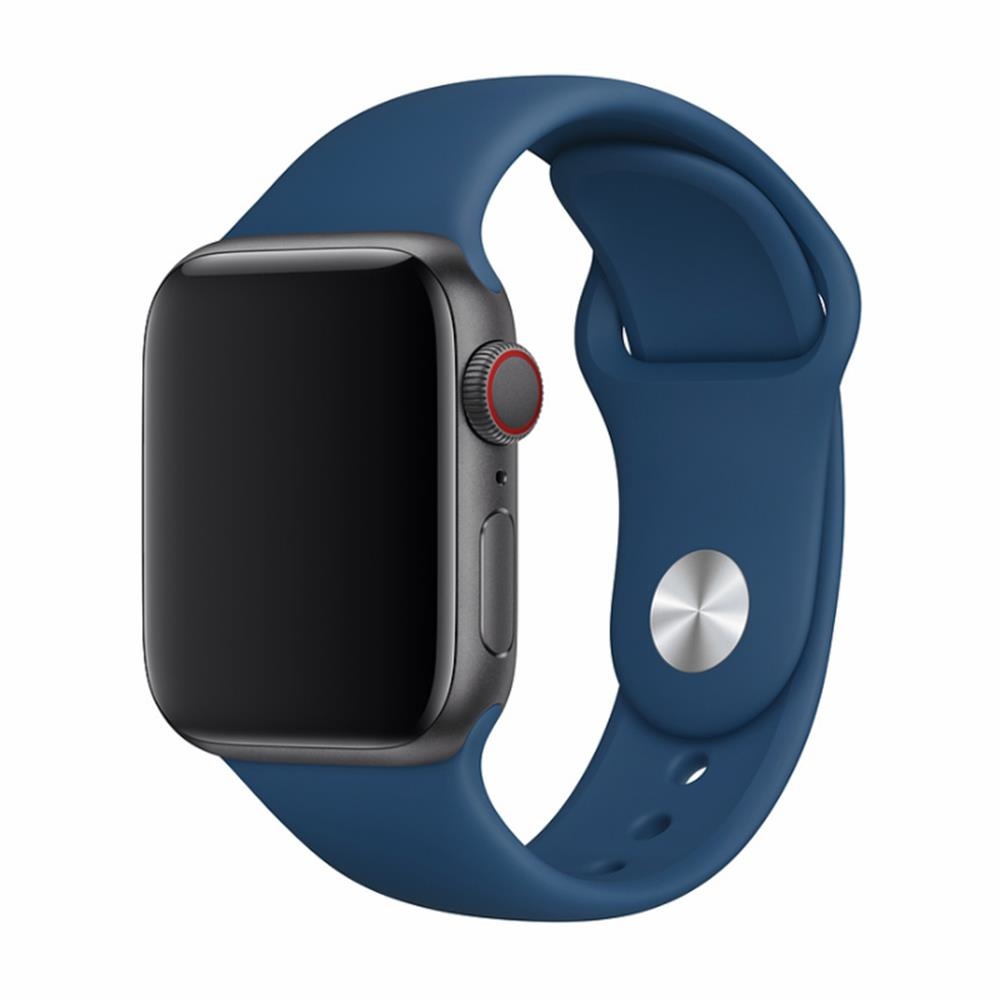 DEVIA Řemínek Apple Watch 42 / 44 / 45 / 49mm Sport silikon modrý
