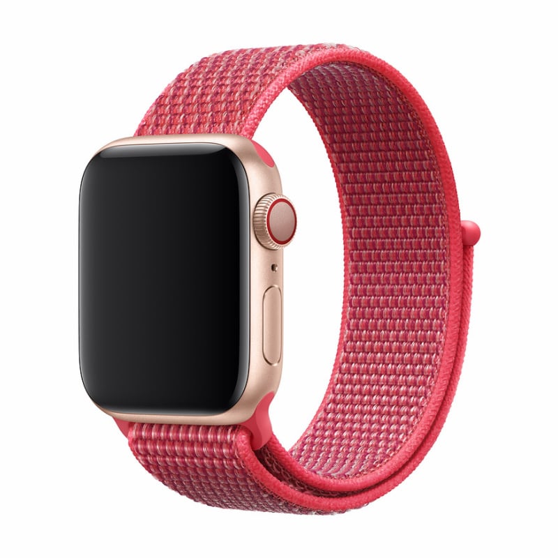 DEVIA Řemínek Apple Watch 38 / 40 / 41mm nylon červený