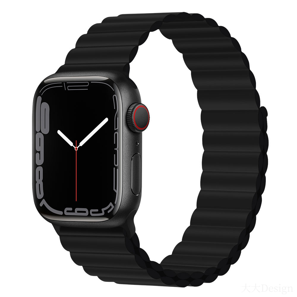 DEVIA Řemínek Apple Watch 42 / 44 / 45 / 49mm Sport 3 silikon černý