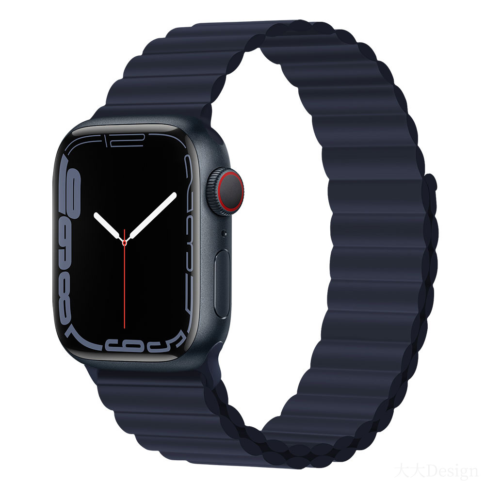 DEVIA Řemínek Apple Watch 42 / 44 / 45 / 49mm Sport 3 silikon indigo