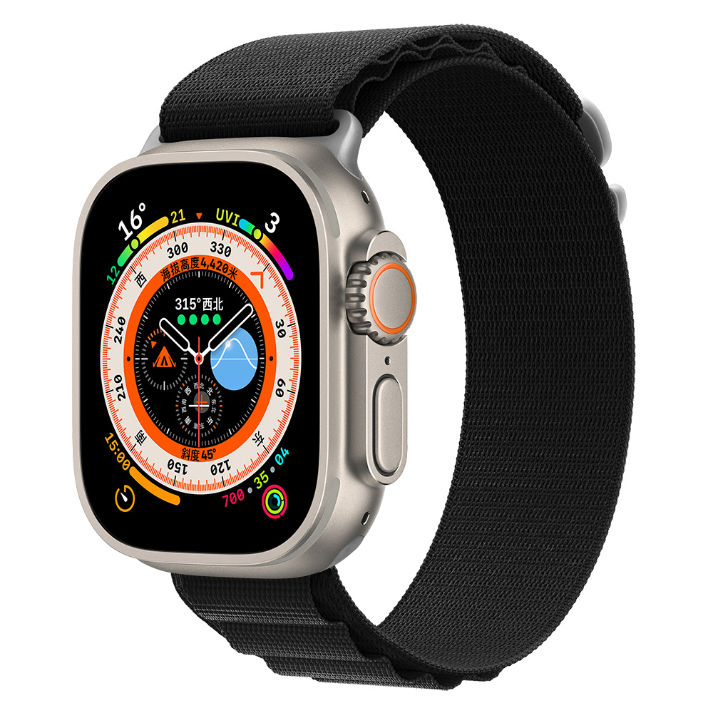 DEVIA Řemínek Apple Watch 42 / 44 / 45 / 49mm Sport 5 nylon černý