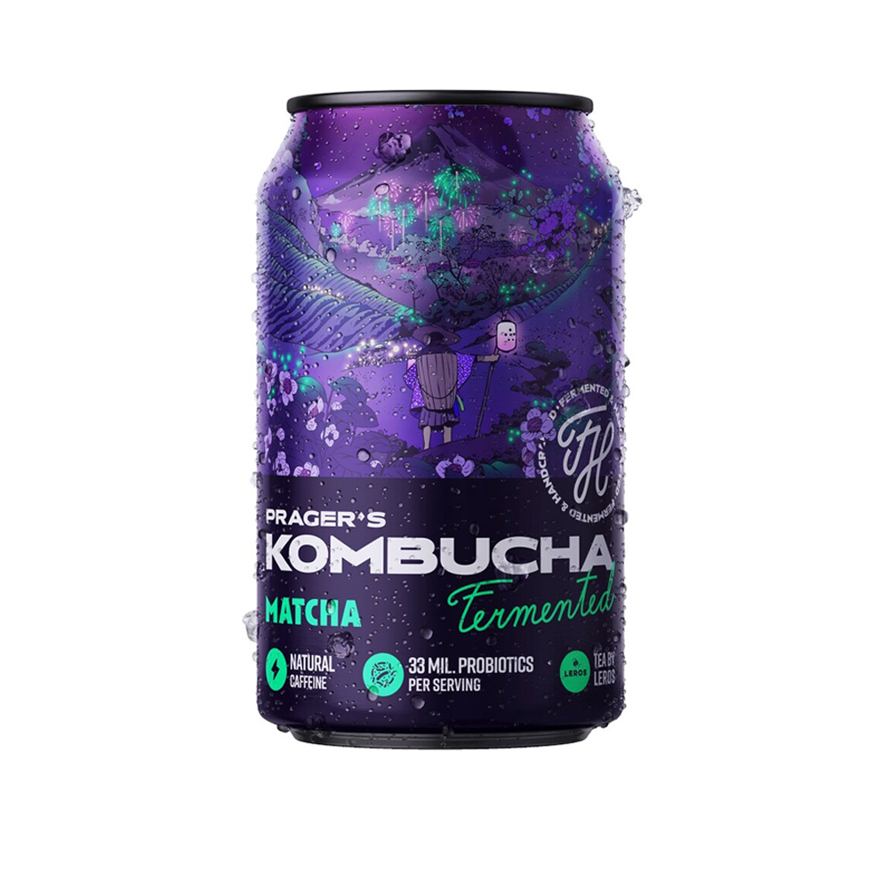 Pragers Prager's Kombucha 330 ml Příchuť: matcha
