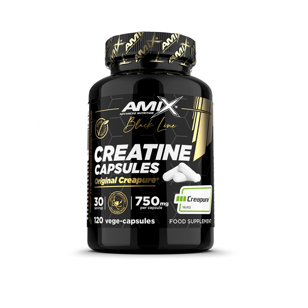 Amix Black Line Creatine Creapure - 120 kapslí