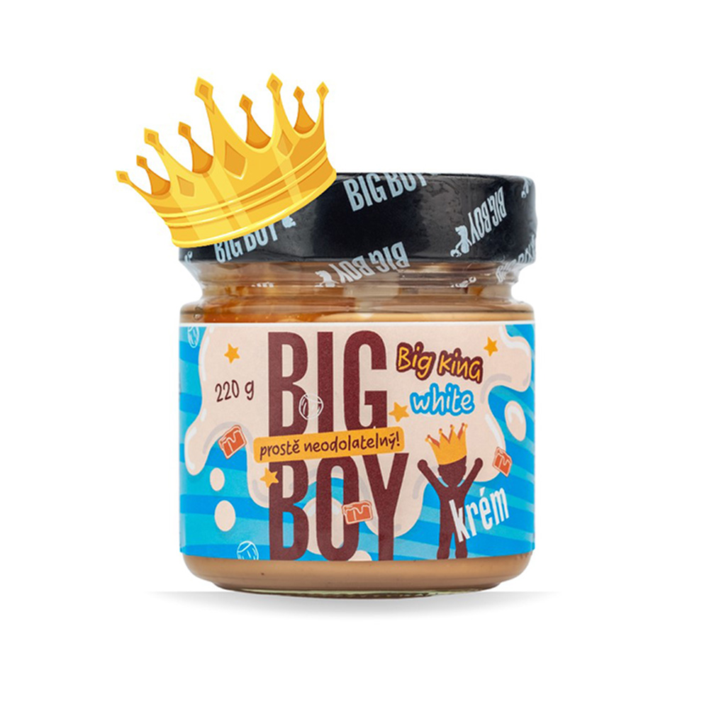 Big Boy Big King White - Krém s lískovými ořechy a mlékem 220 g