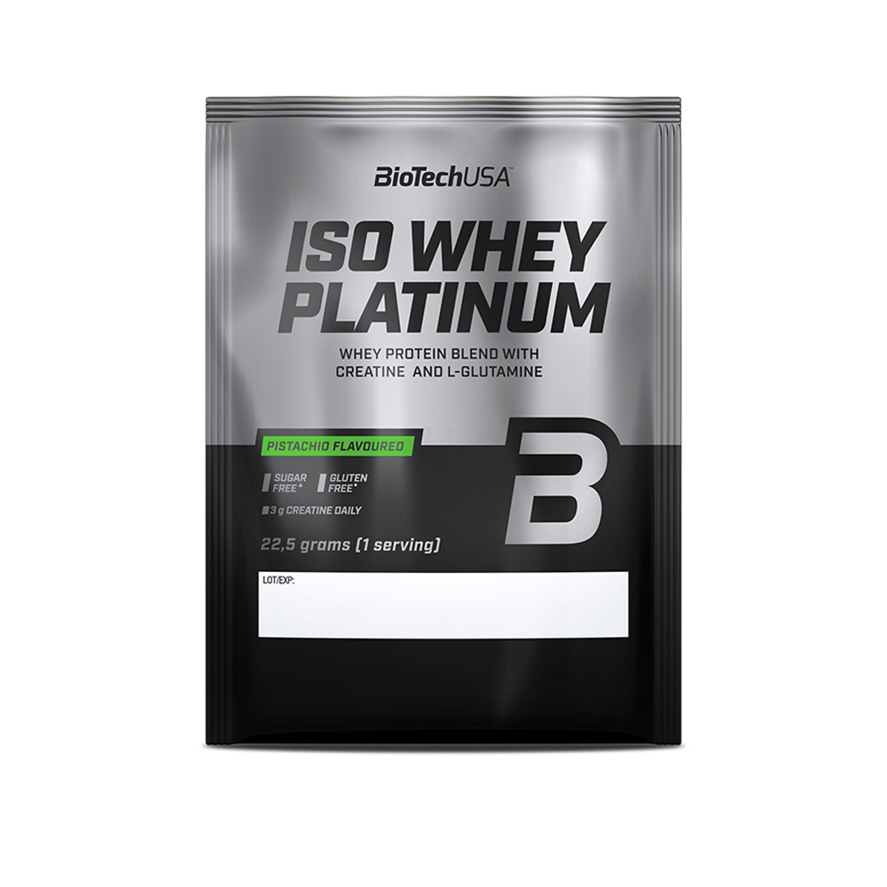 BioTech Iso Whey Platinum 22,5 g Příchuť: pistácie