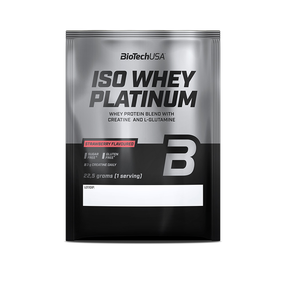 BioTech Iso Whey Platinum 22,5 g Příchuť: jahoda