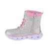 Dětské kotníkové boty Skechers Heart Lights 20287L-GYPK - výprodej