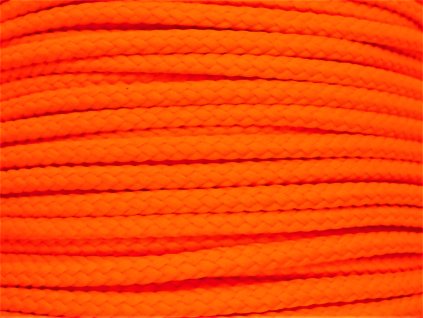 Polyesterová šňůra YarnMellow Loopy Fluorescenční oranžová