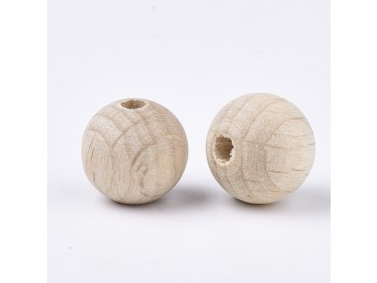 Dřevěné korálky 30 mm (Velikost balení 1 ks)