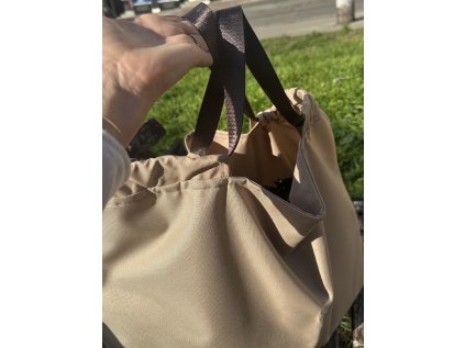 Taška JUST BEK béžová s hnědými uchy