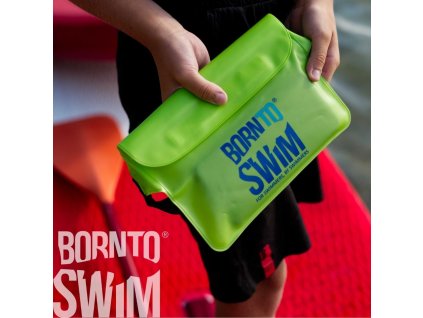 Waterproof bag / kidney bag - Green and Pink