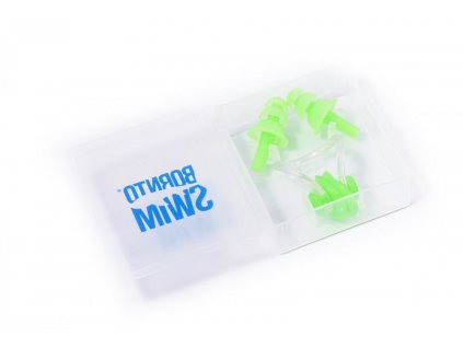 Set - Nose clipper and silicone earplugs - Green