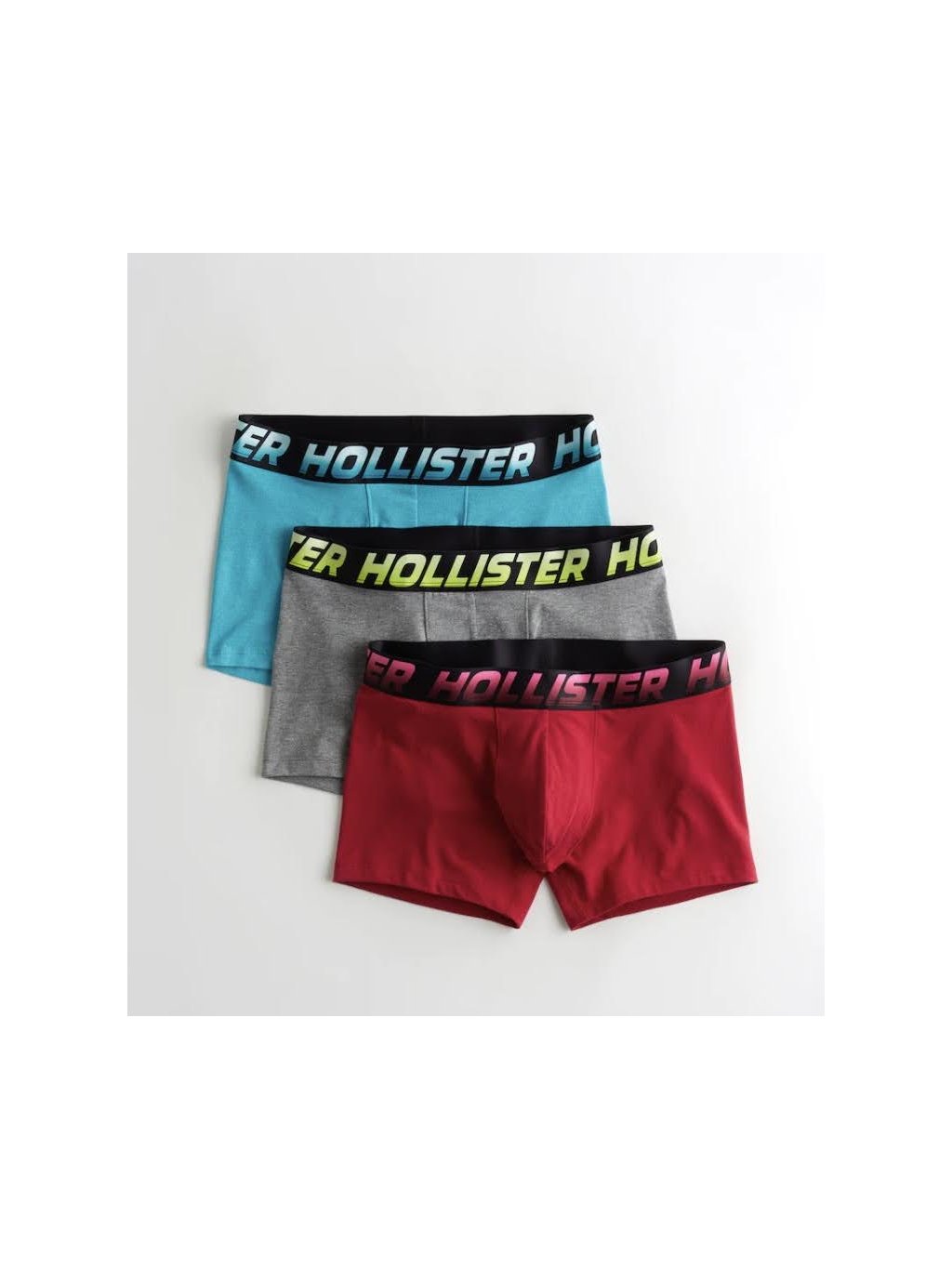 Hollister set 3x trenýrky mix barev - klasická délka