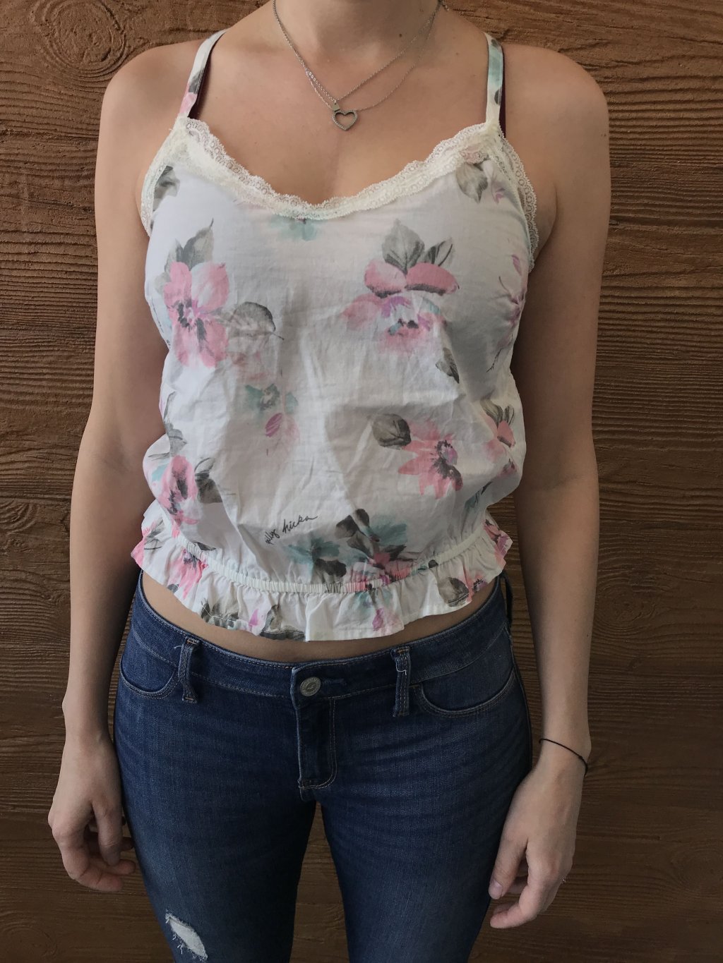 Gilly Hicks by Hollister květovaný crop top