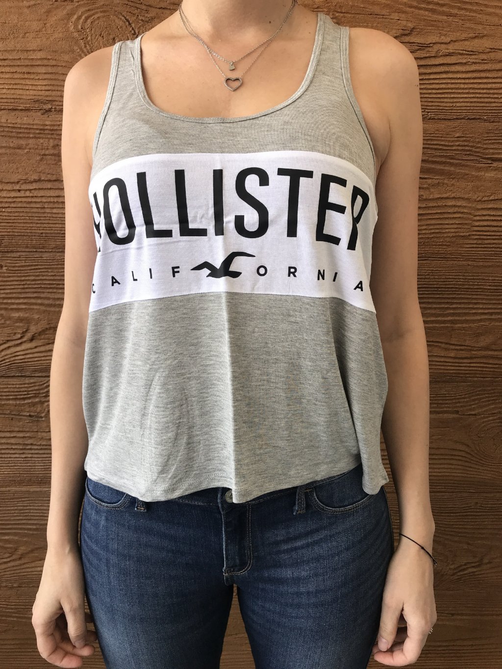 Hollister šedý top