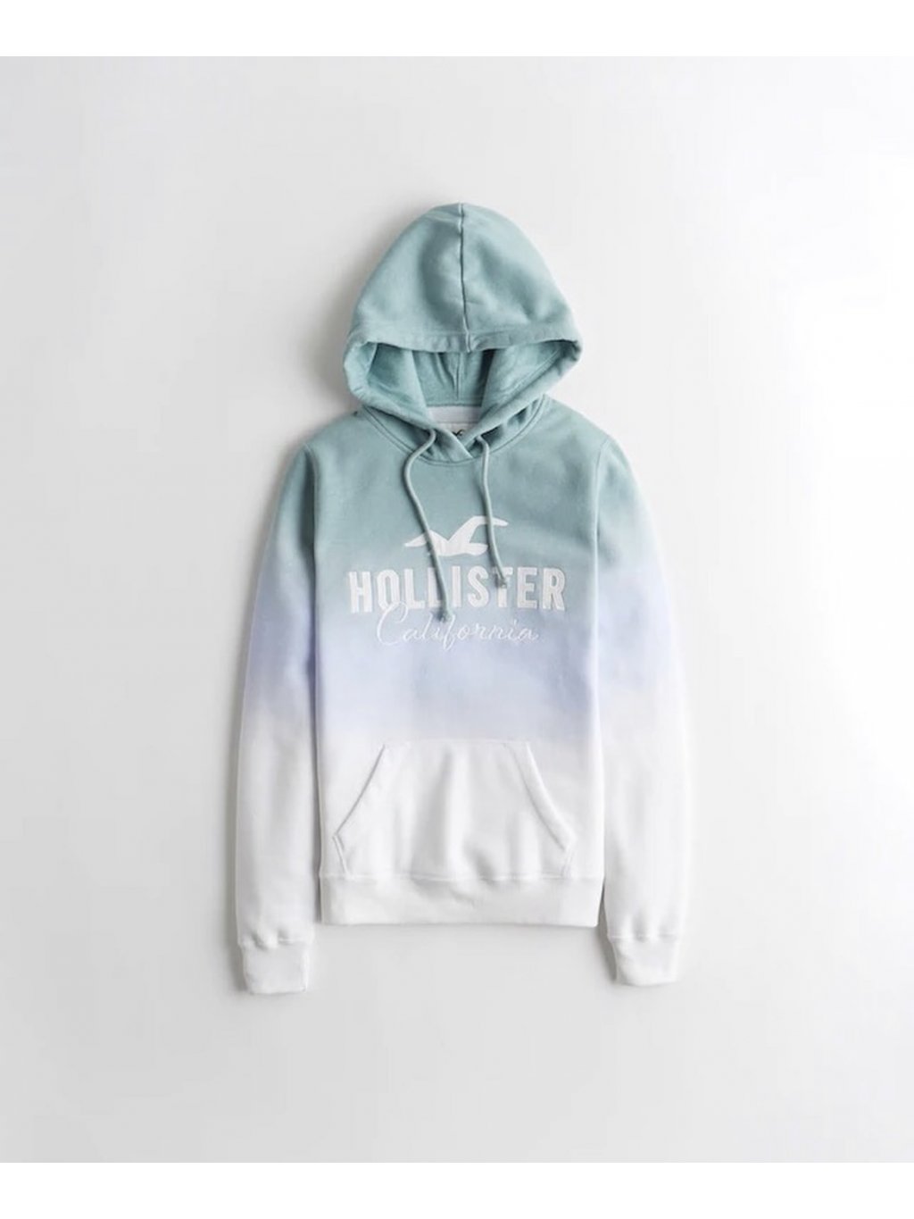 Hollister ombré mikina s kapucí s logem