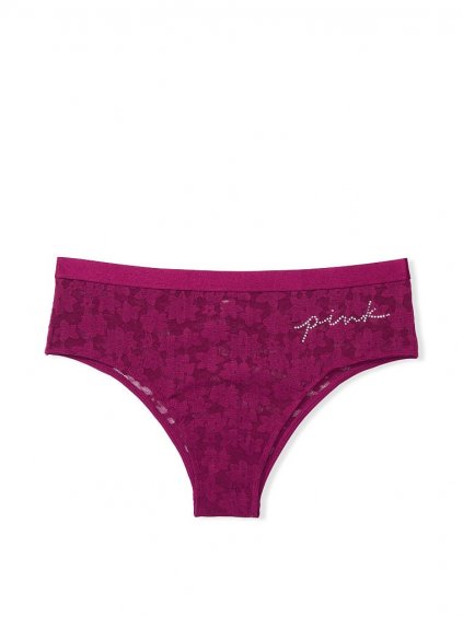 PINK krajkové brazilky s kamínky fialové1