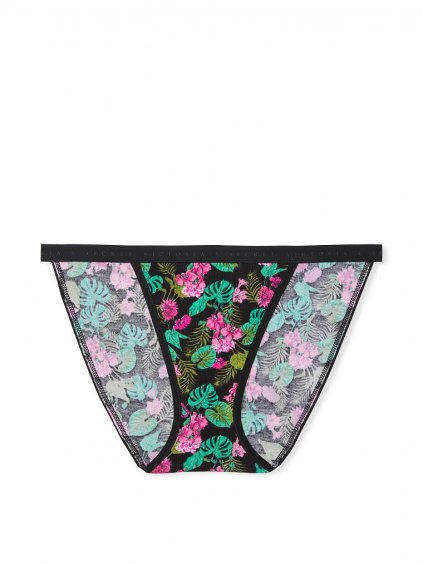 VS bavlněné string bikini tropický vzor1