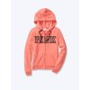 PINK Victoria's Secret oranžová mikina  s logem na zip