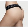 Victoria's Secret černá bavlněná tanga