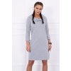 šaty s kapucí sv.šedé